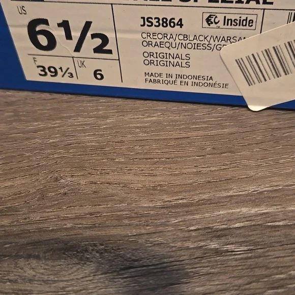 Mens Size 6.5/womens 8 Adidas Handball Spezial Size Sku-JS386 NWT - Picture 3 of 4